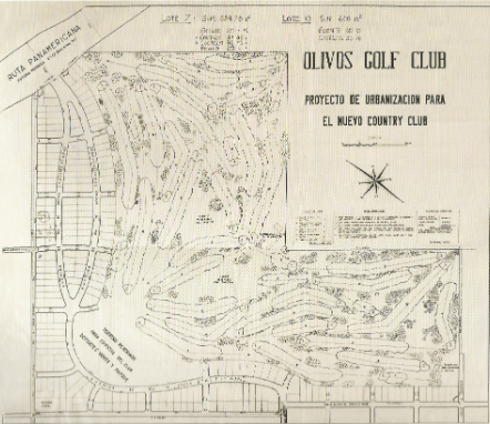 Plano histórico del Olivos Golf Club