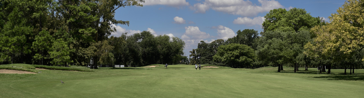 Vista de la cancha del Olivos Golf Club durante un torneo